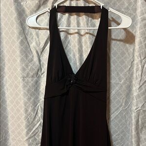 Ruby Rox Brown Dress with Floral Detail